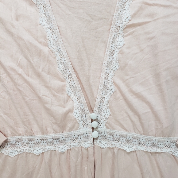 NEW Cosabella Flirty Lace Pink Robe - Picture 7 of 10